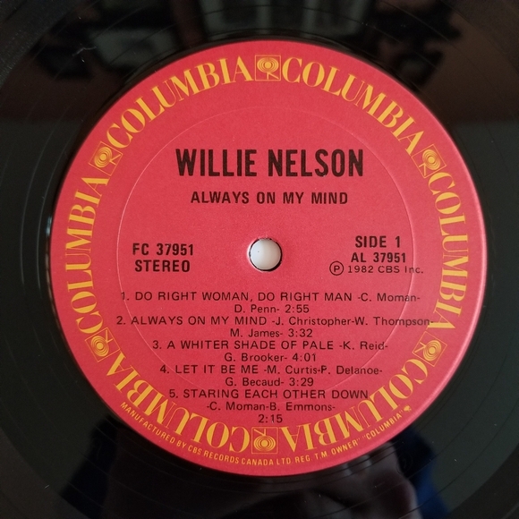 Willie Nelson 'Always On My Mind' Album Vinyl LP Record ⏺3/$40+Free Shipping!🚚 - Picture 5 of 10